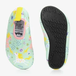 Playshoes Aqua Shoes|Aqua Shoes*Girls Green Unicorn Aqua Shoes