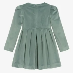 Mayoral Dresses*Girls Green Velvet Dress