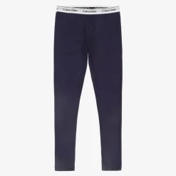 Calvin Klein Leggings*Girls Grey & Blue Cotton Leggings (2 Pack)