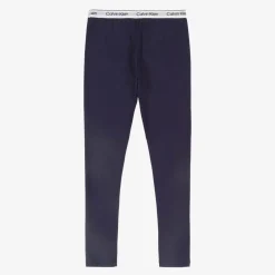 Calvin Klein Leggings*Girls Grey & Blue Cotton Leggings (2 Pack)