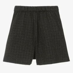 Monnalisa Skirts*Girls Grey Check Milano Skort