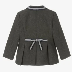 Patachou Coats & Jackets*Girls Grey Cotton Blazer