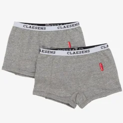 Claesens Underwear*Girls Grey Cotton Knickers (2 Pack)