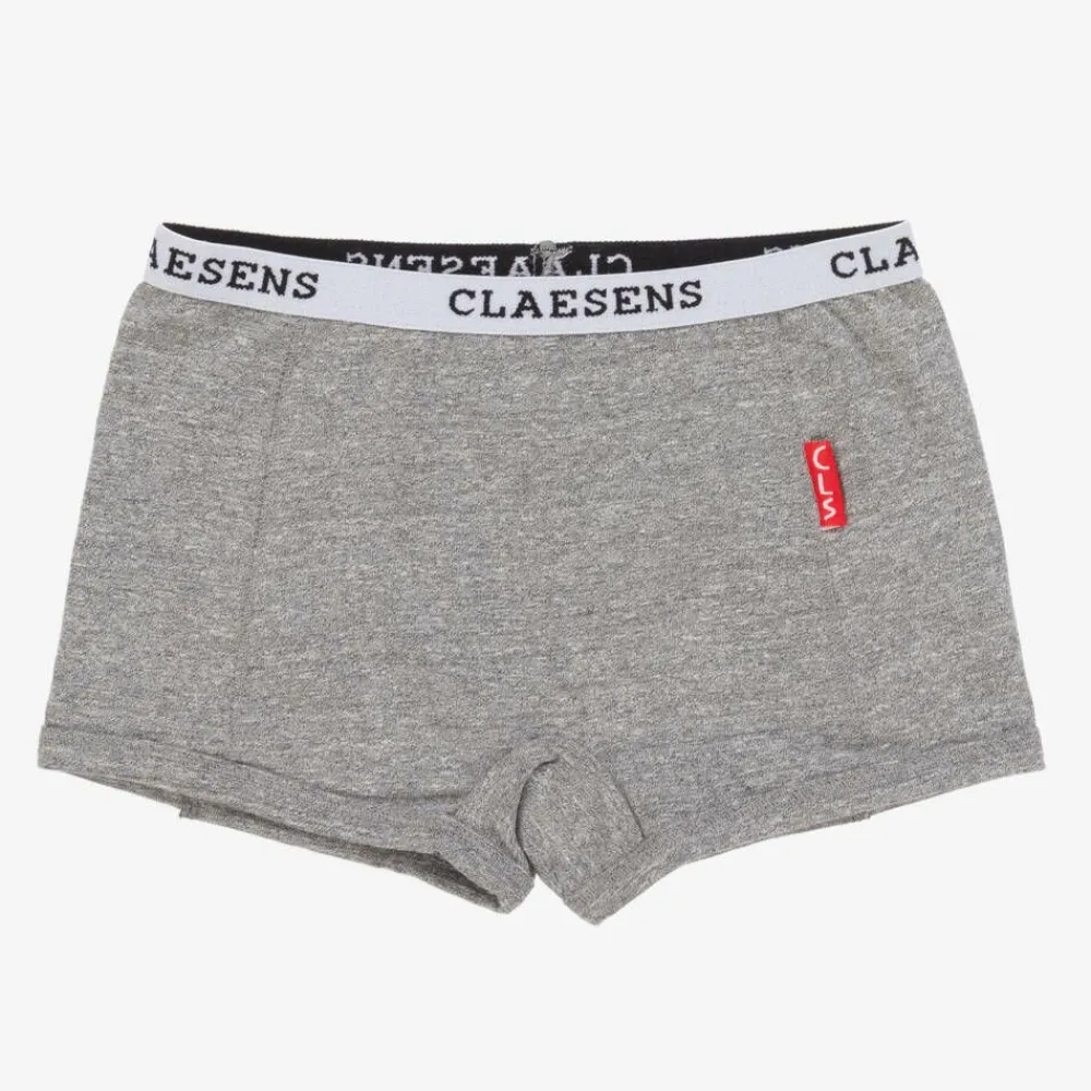 Claesens Underwear*Girls Grey Cotton Knickers (2 Pack)