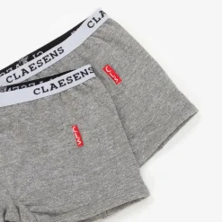 Claesens Underwear*Girls Grey Cotton Knickers (2 Pack)
