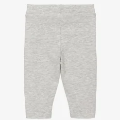 Moncler Enfant Leggings*Girls Grey Cotton Logo Leggings