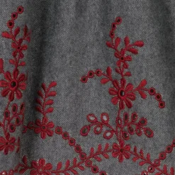 Patachou Dresses*Girls Grey Embroidered Dress