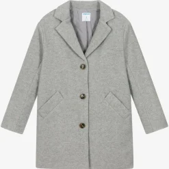 Mayoral Coats & Jackets*Girls Grey Felted Coat