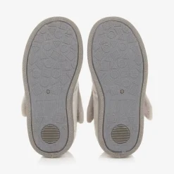 Chipmunks Slippers|Slippers*Girls Grey Fleece Penguin Slippers