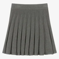 Mayoral Skirts*Girls Grey Glitter Knitted Skirt