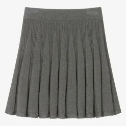 Mayoral Skirts*Girls Grey Glitter Knitted Skirt