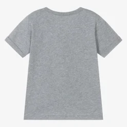 Stella McCartney Kids Tops*Girls Grey Organic Cotton Star T-Shirt
