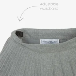 Tartine et Chocolat Skirts*Girls Grey Pleated Skirt