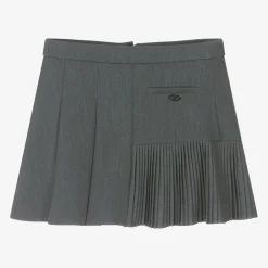 Fun amp; Fun Skirts*Girls Grey Pleated Skirt