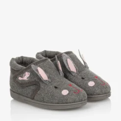 Chipmunks Slippers|Slippers*Girls Grey Rabbit Slippers