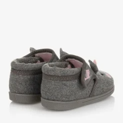 Chipmunks Slippers|Slippers*Girls Grey Rabbit Slippers