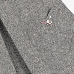 Lapin House Dresses*Girls Grey Wool Dress