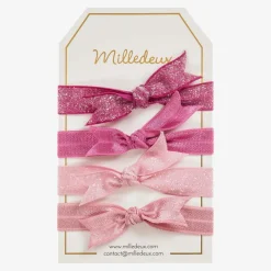 Milledeux Hair Accessories*Girls Hair Elastics (4 Pack)