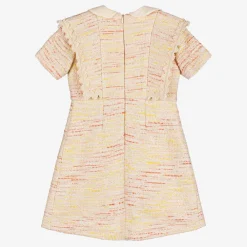 EIRENE Dresses*Girls Ivory & Yellow Tweed Dress
