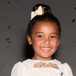 Bowtique London Hair Accessories*Girls Ivory & Gold Ballerina Hair Clip (8cm)