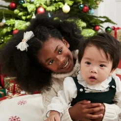 Bowtique London Hair Accessories*Girls Ivory & Gold Hair Clip (10cm)