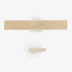 Abel amp; Lula Hair Accessories*Girls Ivory & Gold Headband & Hair Clip