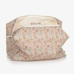 Bonpoint Bags*Girls Ivory & Pink Floral Wash Bag (23cm)