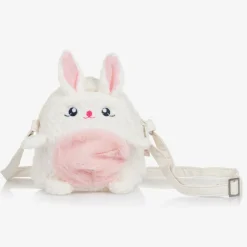 Souza Costumes*Girls Ivory Bouclé Bunny Bag (14cm)