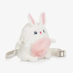 Souza Costumes*Girls Ivory Bouclé Bunny Bag (14cm)