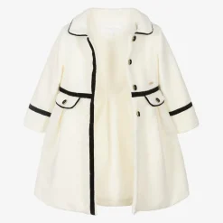 Patachou Coats & Jackets*Girls Ivory Bouclé Coat