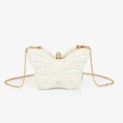 David Charles Bags*Girls Ivory Butterfly Bag (14cm)