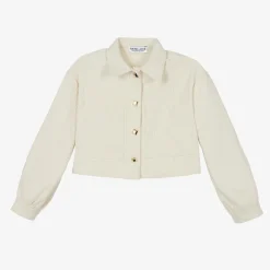 Fun amp; Fun Tops*Girls Ivory Corduroy Shirt offwhite