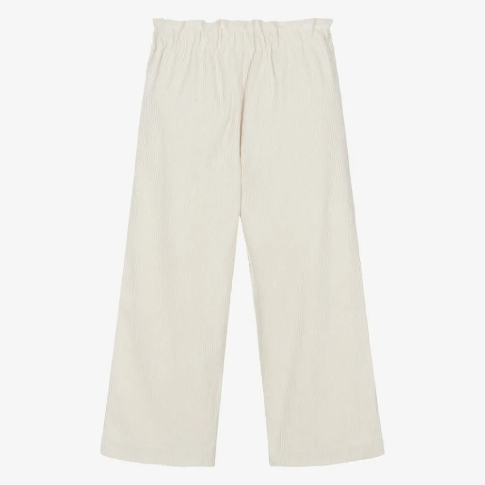 Everything Must Change Trousers*Girls Ivory Corduroy Trousers