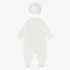 Monnalisa Gifts|Babysuits*Girls Ivory Cotton Babygrow Set