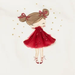 Mayoral Tops*Girls Ivory Cotton Ballerina Top