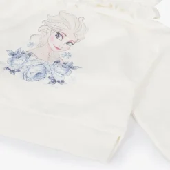 Monnalisa Tops*Girls Ivory Cotton Disney Hoodie