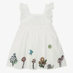 Stella McCartney Kids Dresses*Girls Ivory Cotton Fairies Dress