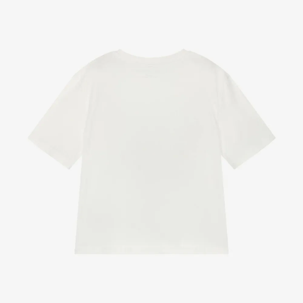 Stella McCartney Kids Tops*Girls Ivory Cotton Fairyland T-Shirt