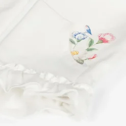 Lapin House Outfit Sets*Girls Ivory Cotton Floral Leggings Set