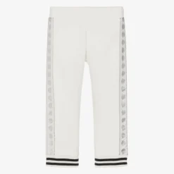 Moncler Enfant Trousers*Girls Ivory Cotton Joggers