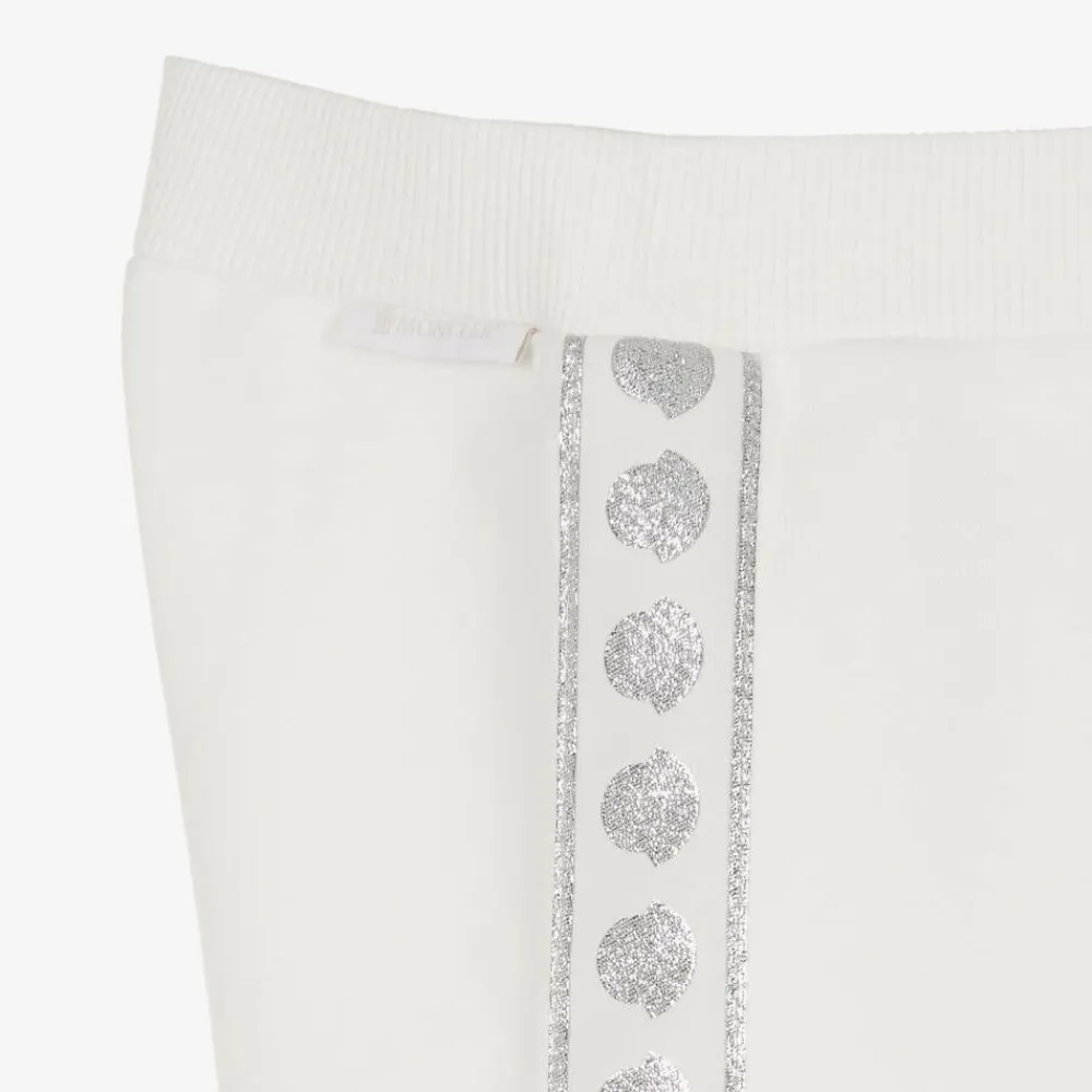Moncler Enfant Trousers*Girls Ivory Cotton Joggers