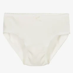 Babidu Underwear*Girls Ivory Cotton Knickers