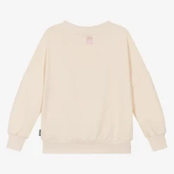 Rock Your Baby Tops*Girls Ivory Cotton Ladybird Sweatshirt