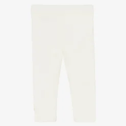 Moncler Enfant Leggings*Girls Ivory Cotton Leggings