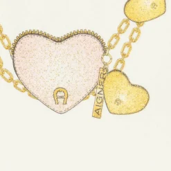 AIGNER Dresses*Girls Ivory Cotton Necklace Print Dress