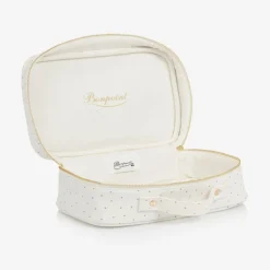 Bonpoint Bags|Bags*Girls Ivory Cotton Polka Dot Washbag (24cm)