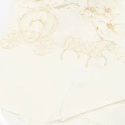 Sofija Gifts|Feeding Accessories*Girls Ivory Cotton Princess Muslins (2 Pack)