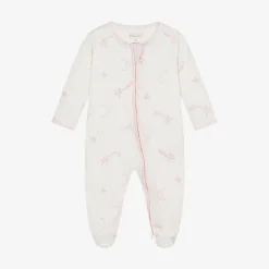 Kissy Love Gifts|Babysuits*Girls Ivory Cotton Starry Sky Babygrow