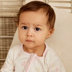 Kissy Love Gifts|Babysuits*Girls Ivory Cotton Starry Sky Babygrow