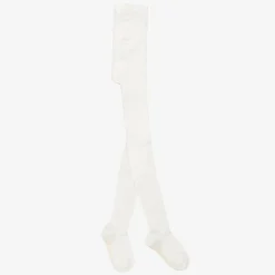 Chloé Tights*Girls Ivory Cotton Tights